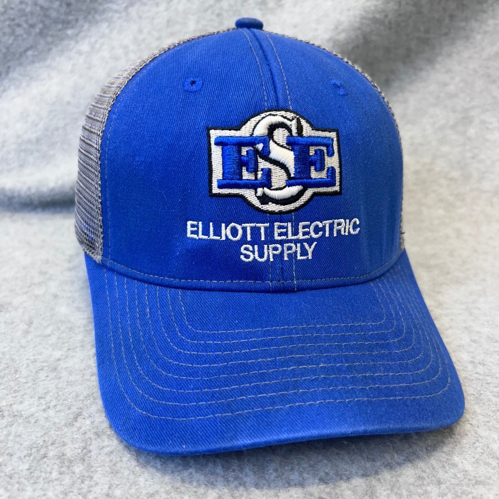 Elliott Electric Supply Mens Blue TL Classic Caps Trucker Hat Snapback OSFM